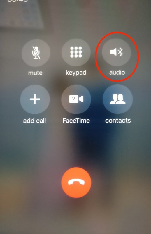 in-call screen