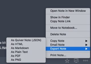 Export Options