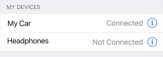 iOS bluetooth circled "i"