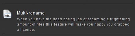 Forklift's Multi-rename feature description