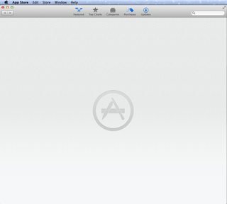 Blank App Store Screen