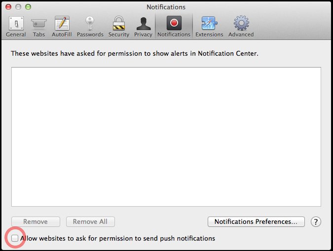 disabling safari notification prompt older versions of safari