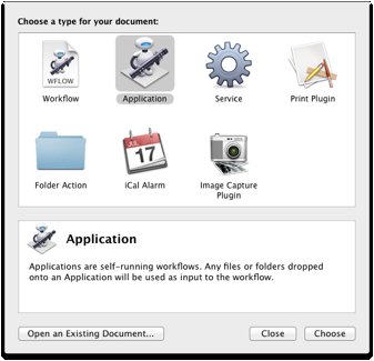 Automator document types